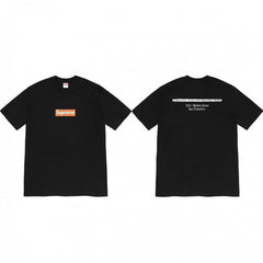 Supreme Box Logo Text Back T-Shirt - Black