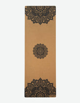 Cork Yoga Mat - Mandala Black