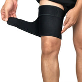 Adjustable Thigh Compression Sleeve - Neoprene Hamstring and Quad Support Wrap for Groin Strain, Pulled Muscles, and Athletic Recovery - One Size Fits All