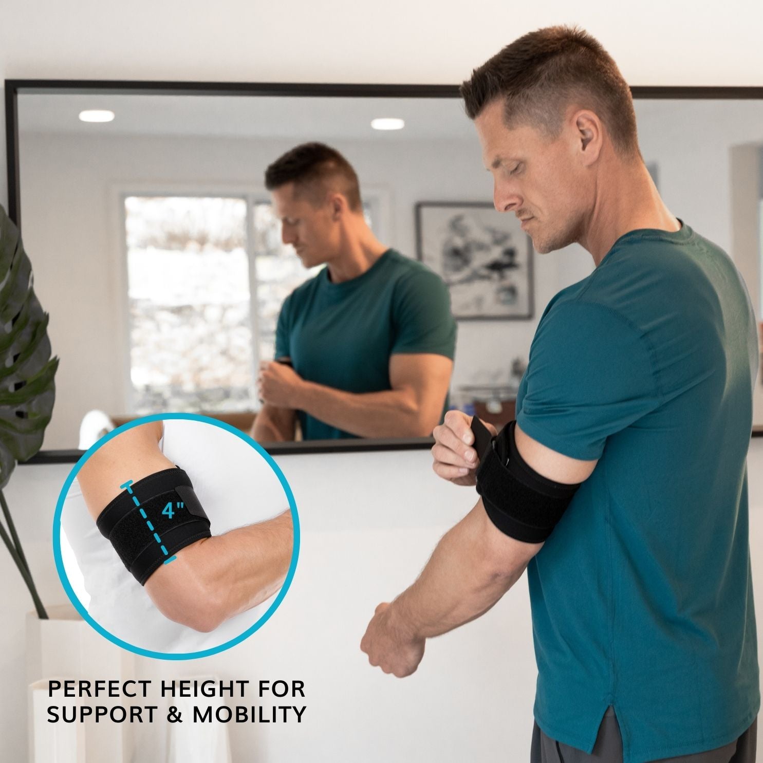 Bicep Tendonitis Brace | Upper Arm, Tricep Compression Band for Sore Muscle Treatment, Strains & Tears