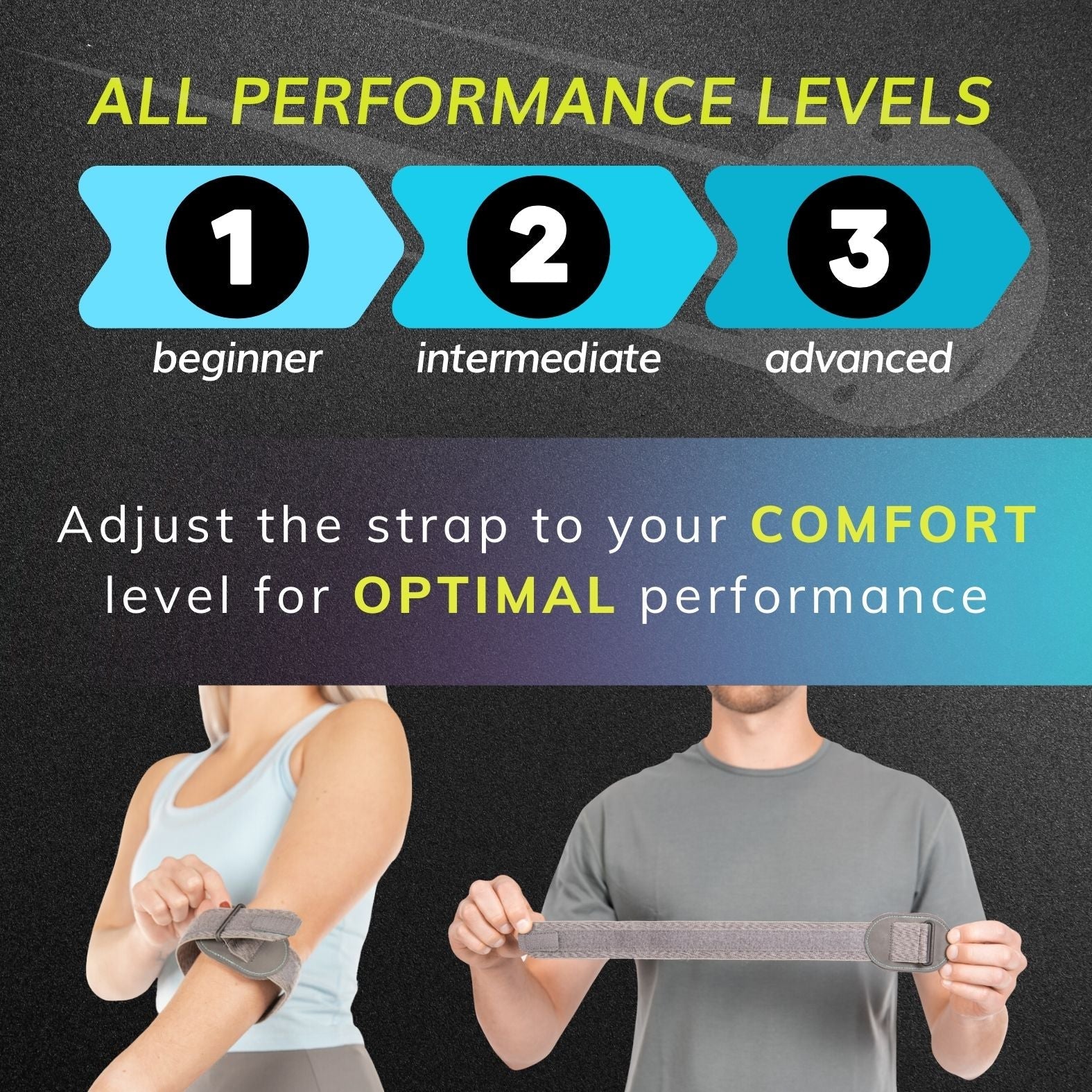 Court Comfort Elbow - Tennis Elbow Brace and Pickleball Tendonitis Arm Strap for Epicondylitis Pain