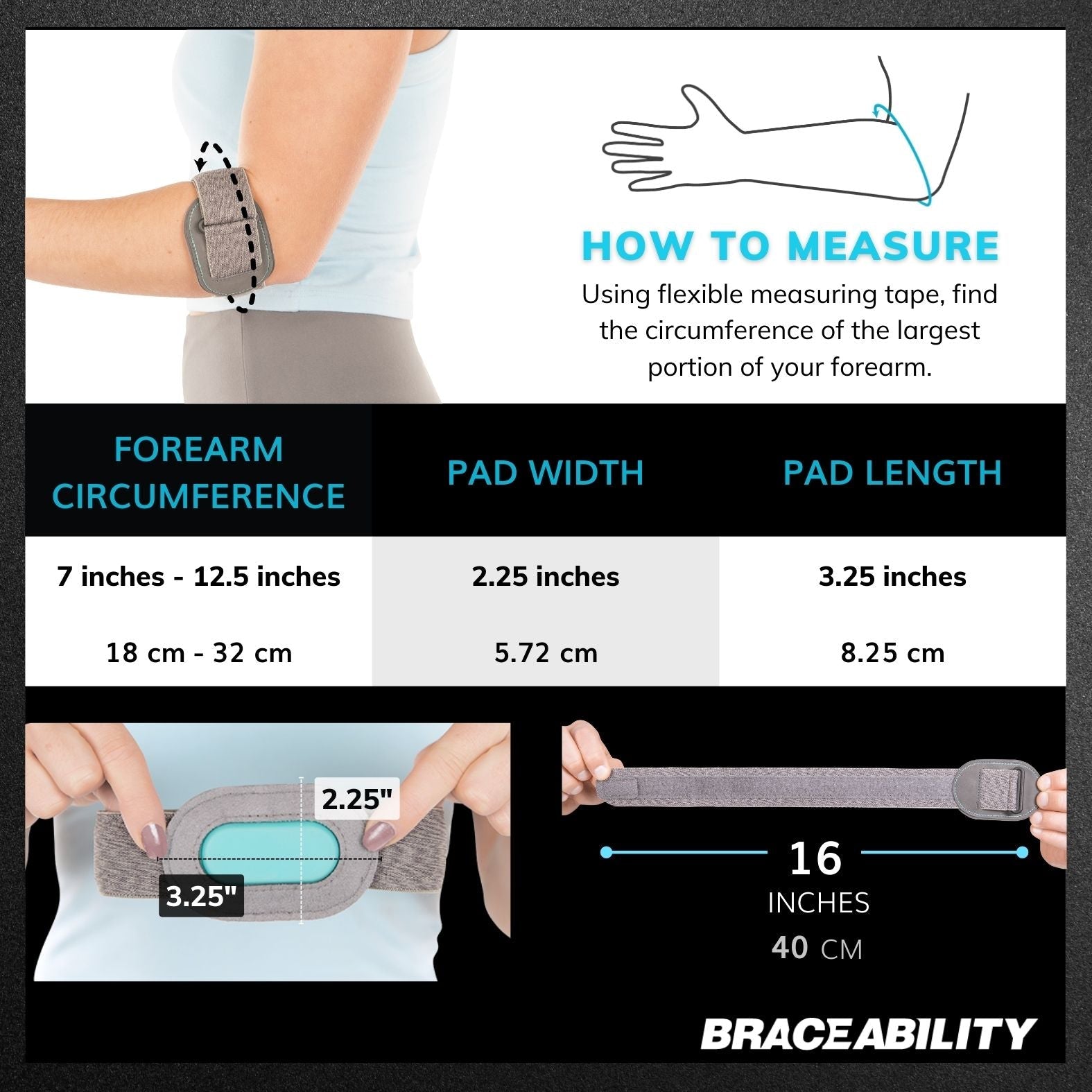 Court Comfort Elbow - Tennis Elbow Brace and Pickleball Tendonitis Arm Strap for Epicondylitis Pain