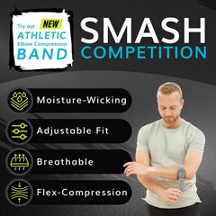 Court Comfort Elbow - Tennis Elbow Brace and Pickleball Tendonitis Arm Strap for Epicondylitis Pain