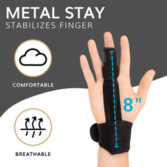 Finger Immobilizer Splint | Support Brace for Trigger Finger, Sprained or Broken Knuckle Treatment - FINAL SALE