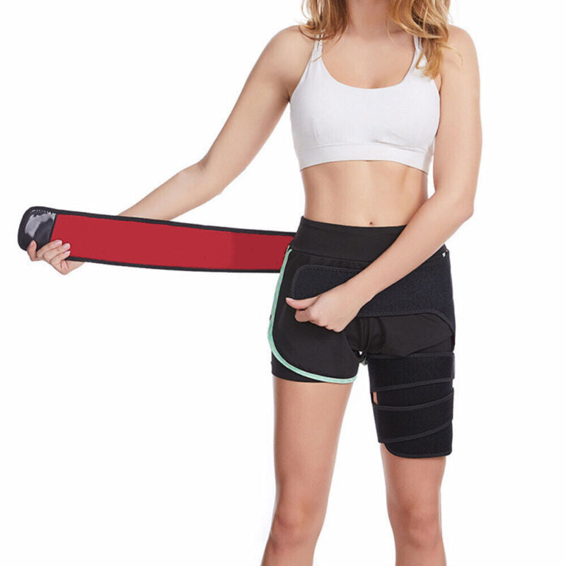 Ortho-Wrap Hip Brace for Sciatica and Groin Strain - Adjustable Compression Support for Hamstring, Labral Tear, and Pelvic Pain Relief