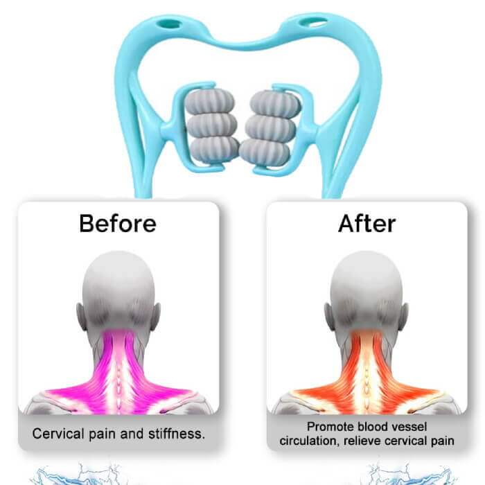 6-Wheel Pressure Point Neck Massager