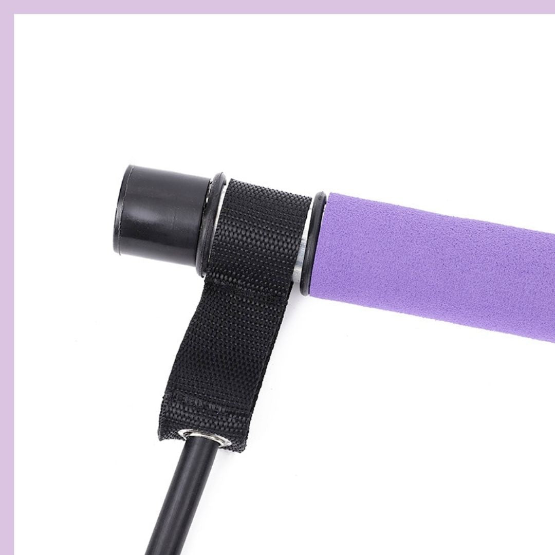 Portable Pilates Bar Kit with Resistance Bands - Home Gym Workout Stick for Yoga, Stretching, and Strength Training - Full Body Toning Fitness Equipment