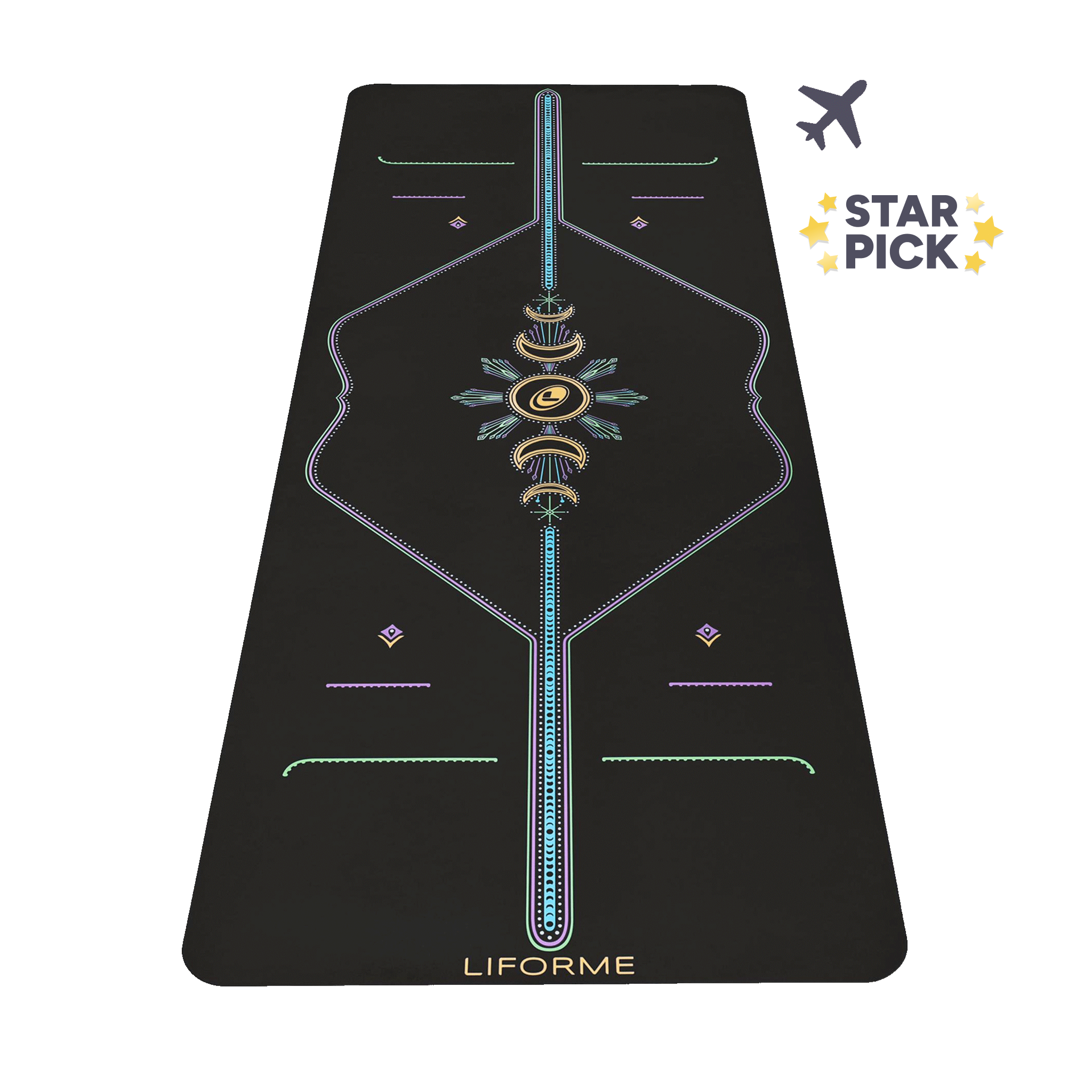 Liforme Cosmic Moon Travel Yoga Mat