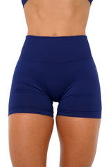 LJ V-BACK SCRUNCH SHORTS - NAVY