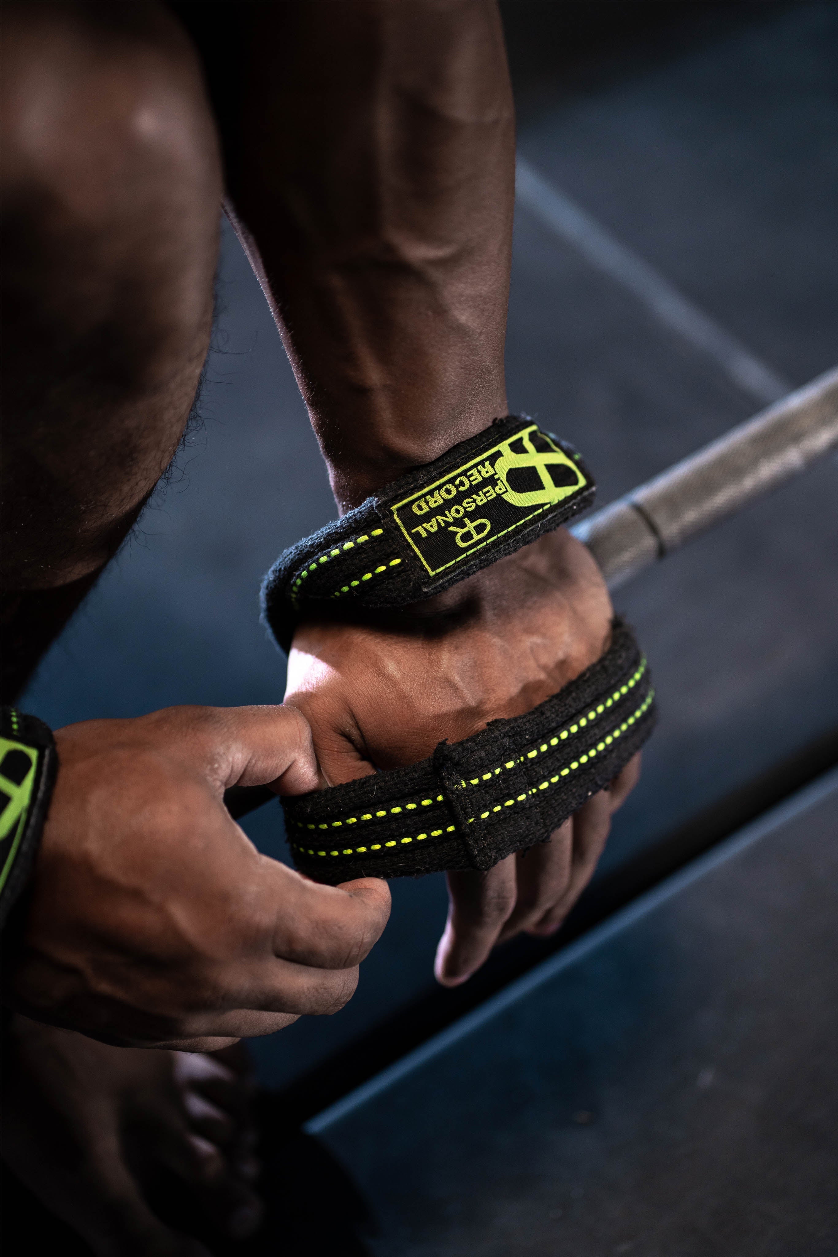 Figure 8 Lifting Straps - Black/Neon