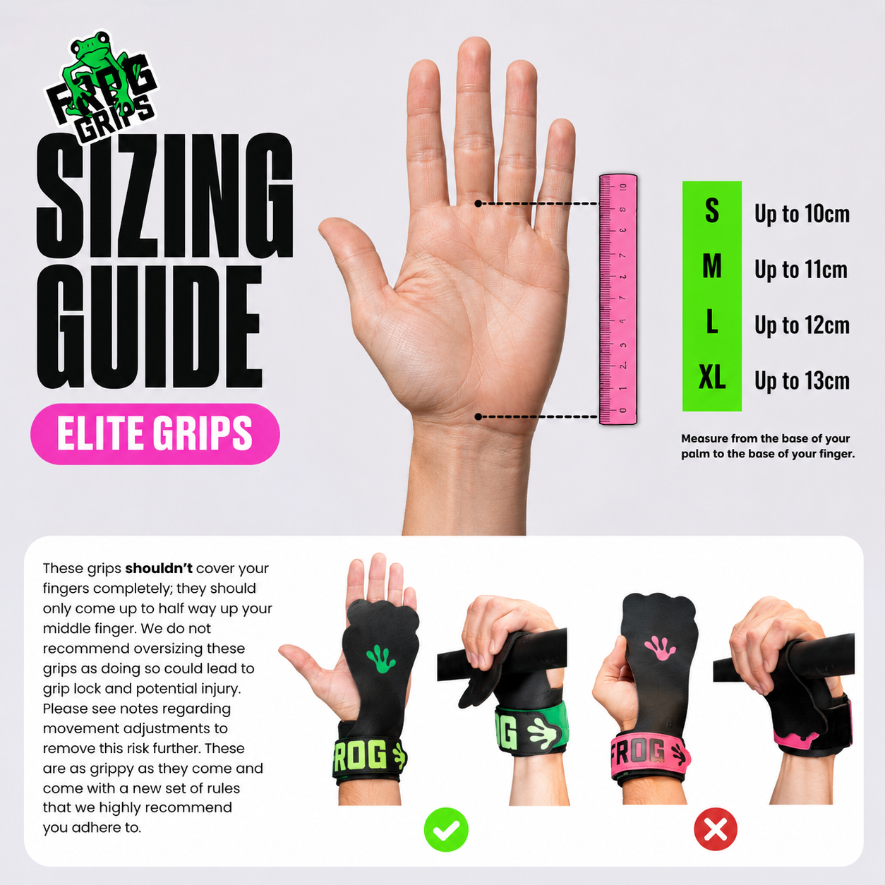 FROG GRIPS® ELITE HD FINGERLESS - Green
