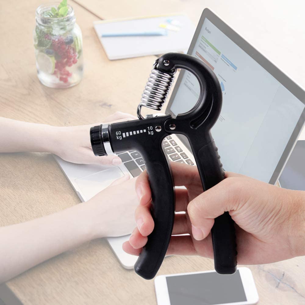 Adjustable Hand Gripper Strength Trainer - 10kg to 60kg Heavy Duty Grip Exerciser for Arthritis, Carpal Tunnel, and Forearm Rehabilitation