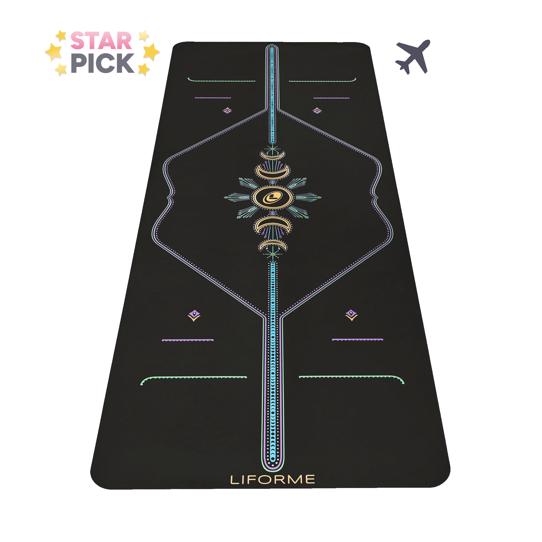 Liforme Cosmic Moon Travel Yoga Mat