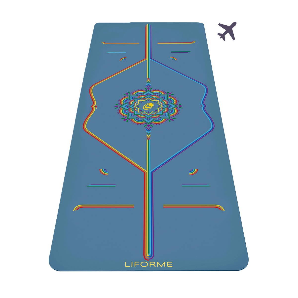 Liforme Rainbow Travel Yoga Mat