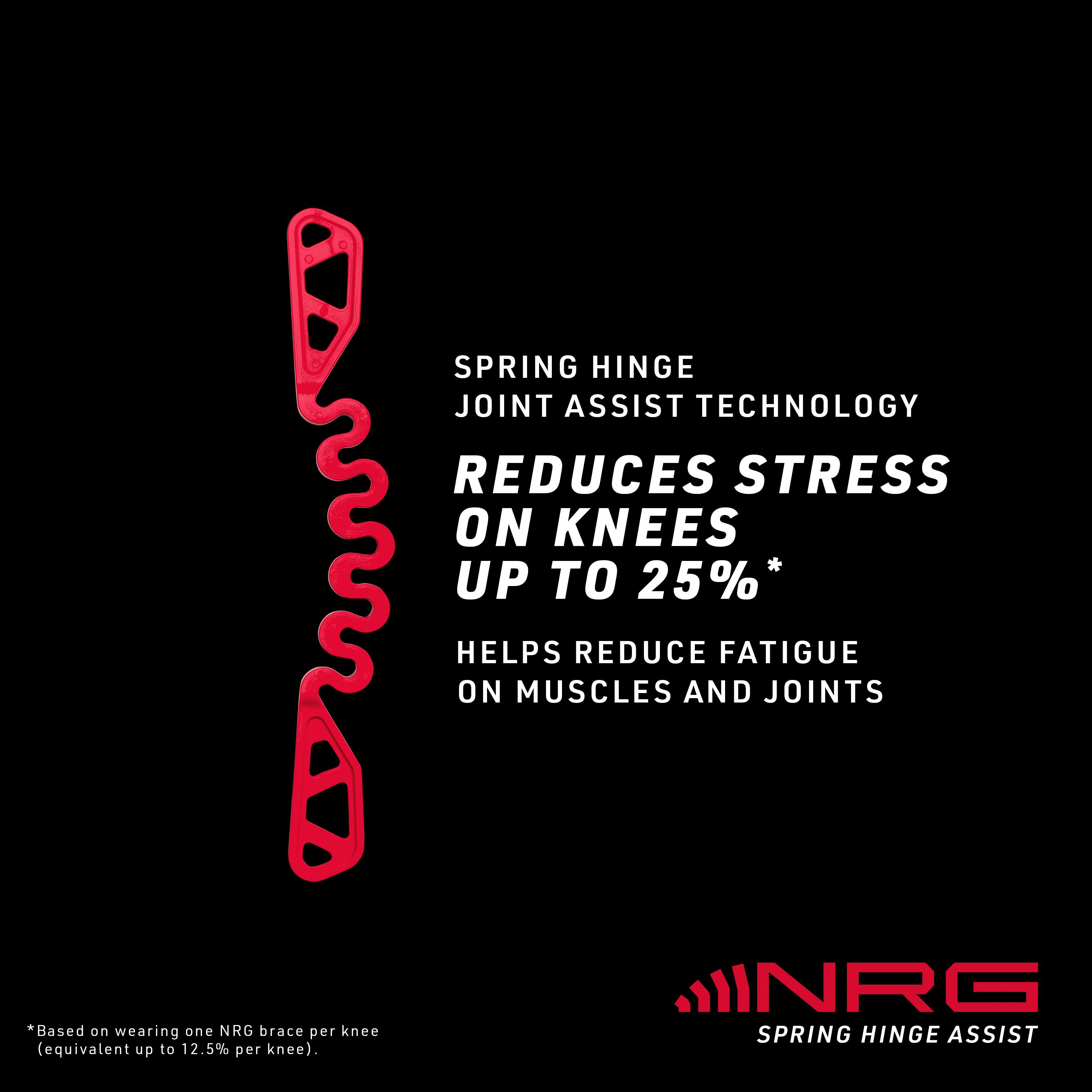 NRG Spring Hinge Knee Brace