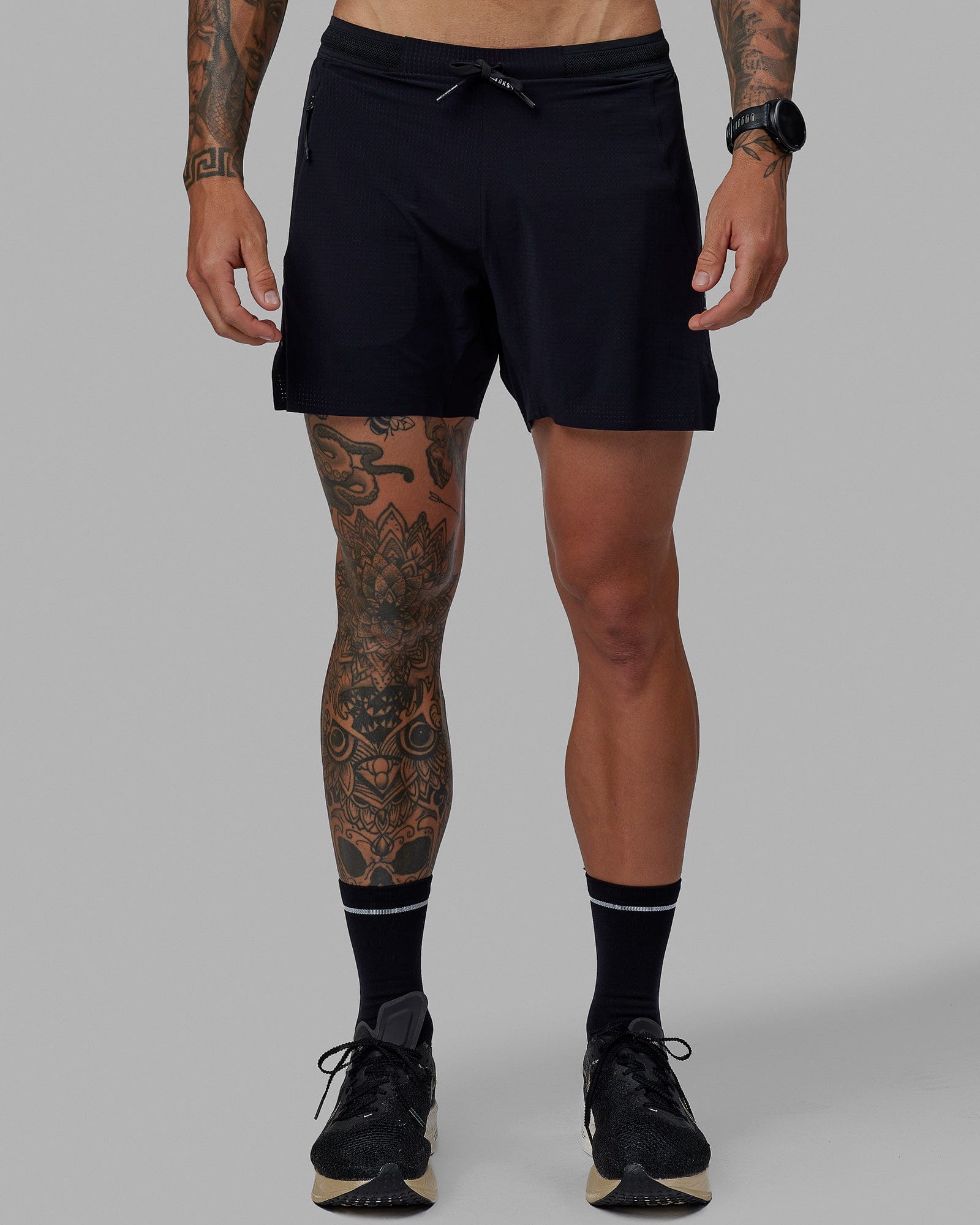 O.G. UltraAir 5" Lined Performance Short - Black-Reflective