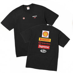 Supreme Racing Patch Pocket T-Shirt - Black