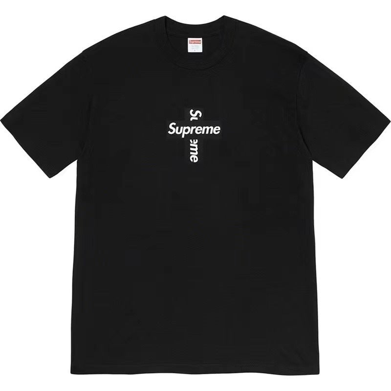 Supreme Cross Graphic Chest T-Shirt - Black