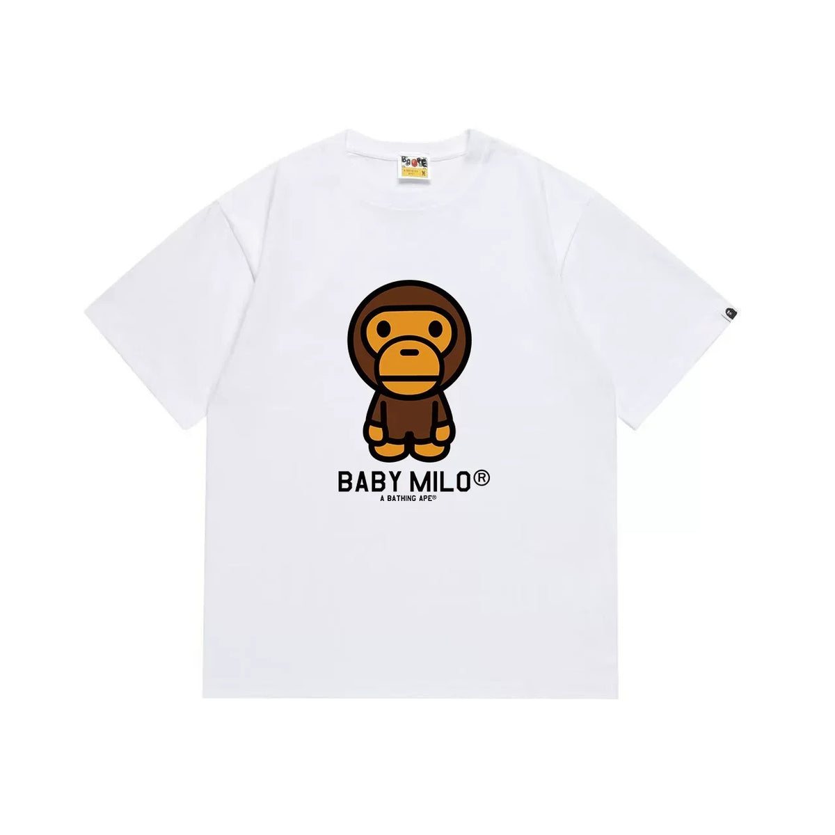 BAPE Style Baby Milo Character Short-Sleeve Tee - White