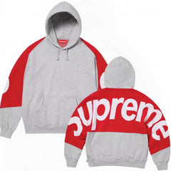 Supreme Raglan Logo Pullover Hoodie