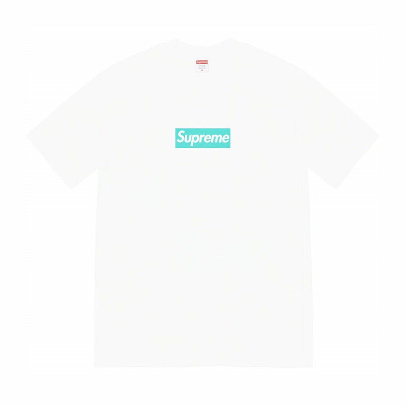 Supreme Glitter Outline Box Logo T-Shirt - White