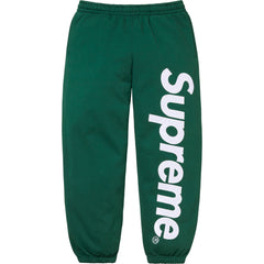 Supreme Satin Appliqué Sweatpants - Forest Green