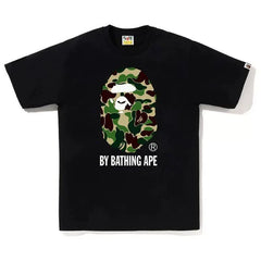 BAPE Style Camo Big Ape Head Short-Sleeve Tee - Black/Classic Green