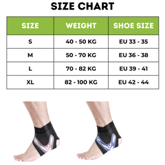 Pair of Adjustable Ankle Support Brace for Running, Hiking and All Day Long Work