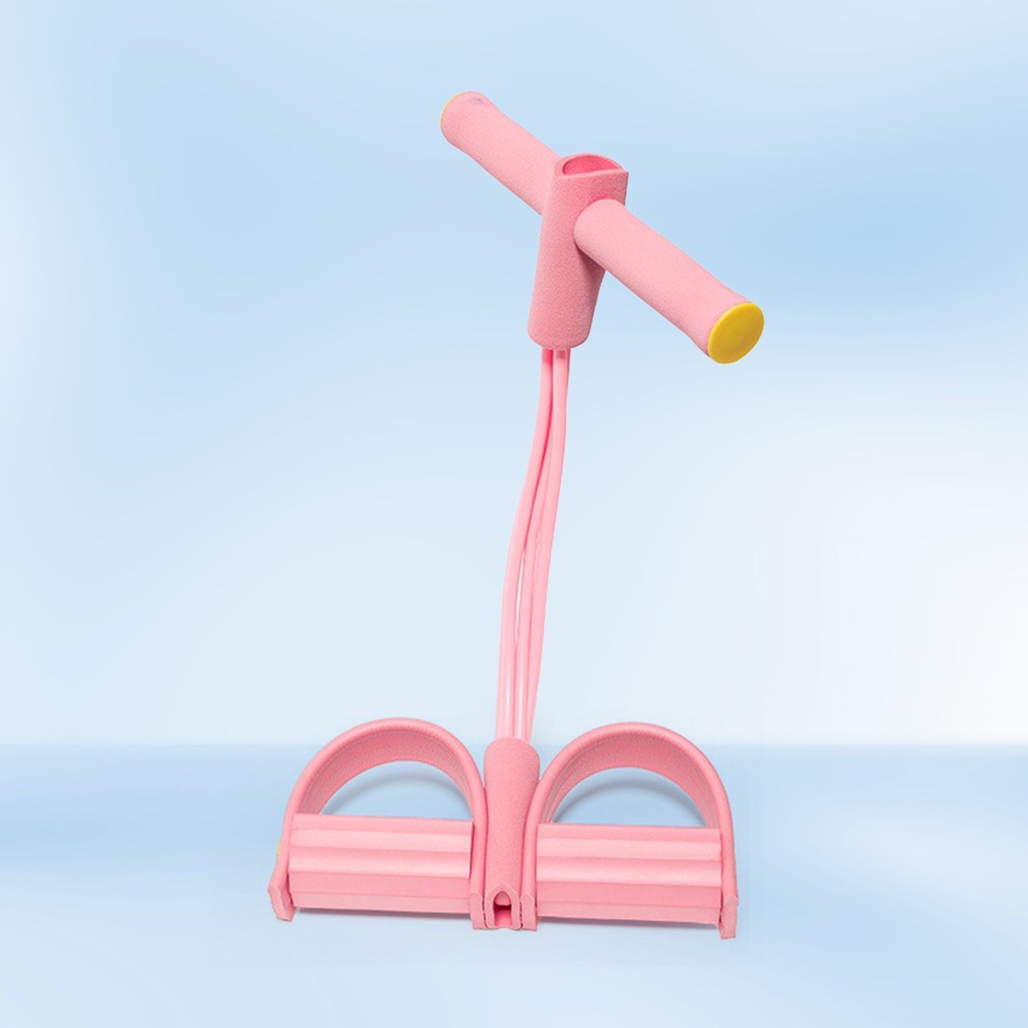 Multi-Function Resistance Band Pedal Exerciser - Sit-Up Pull Rope with Foot Pedals and Foam Handles for Home Gym, Tummy Trimming, and Strength Training