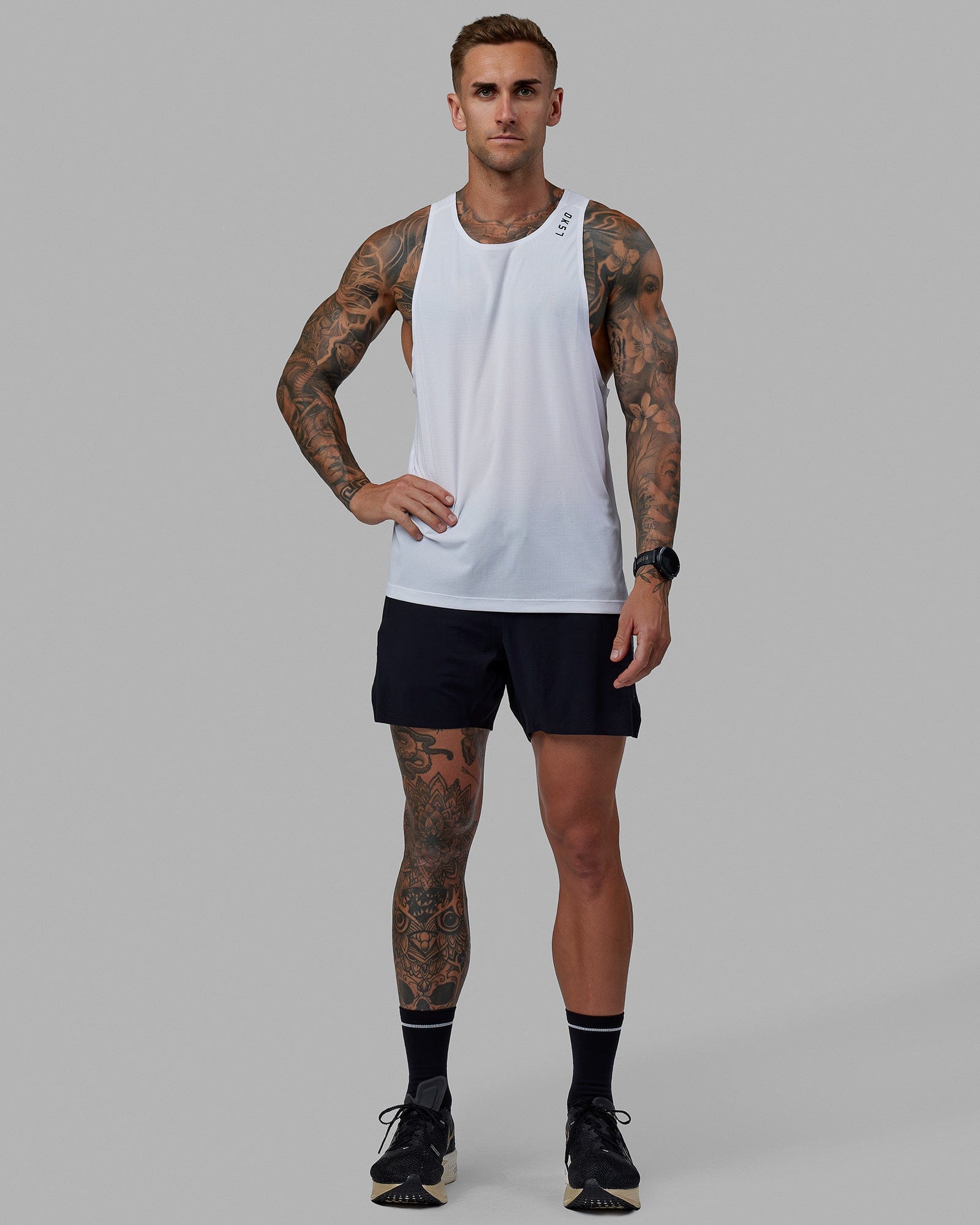 O.G. UltraAir 5" Lined Performance Short - Black-Reflective