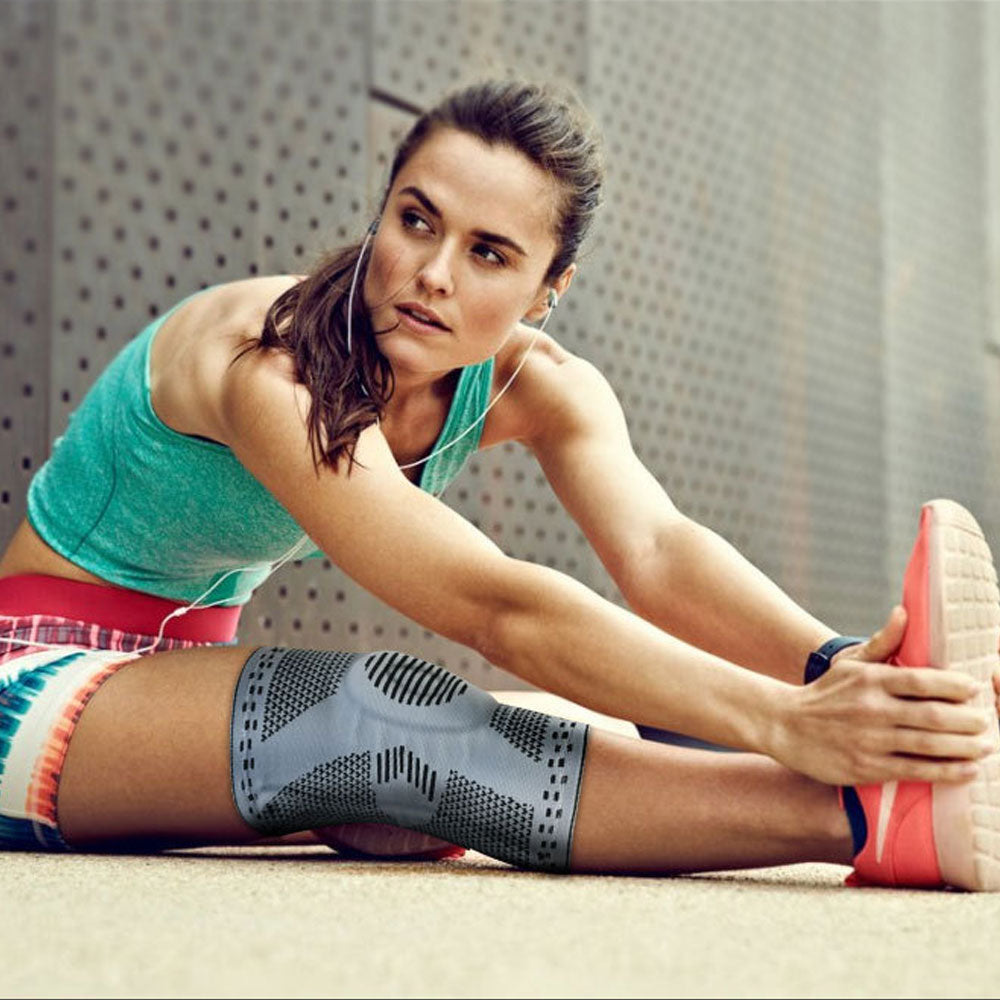 Ultra Knee Support Brace with Lateral Stabilizers - Adjustable Compression Patella Wrap for Meniscus Tear, ACL, and High-Impact Sports Recovery