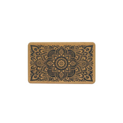 Cork Yoga Block - Mandala Black