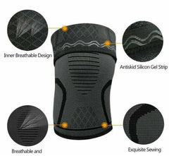 Orthopedic Knee Compression Sleeve - Medical Grade Support Brace for Arthritis, Meniscus Tear, and Running Injury Recovery