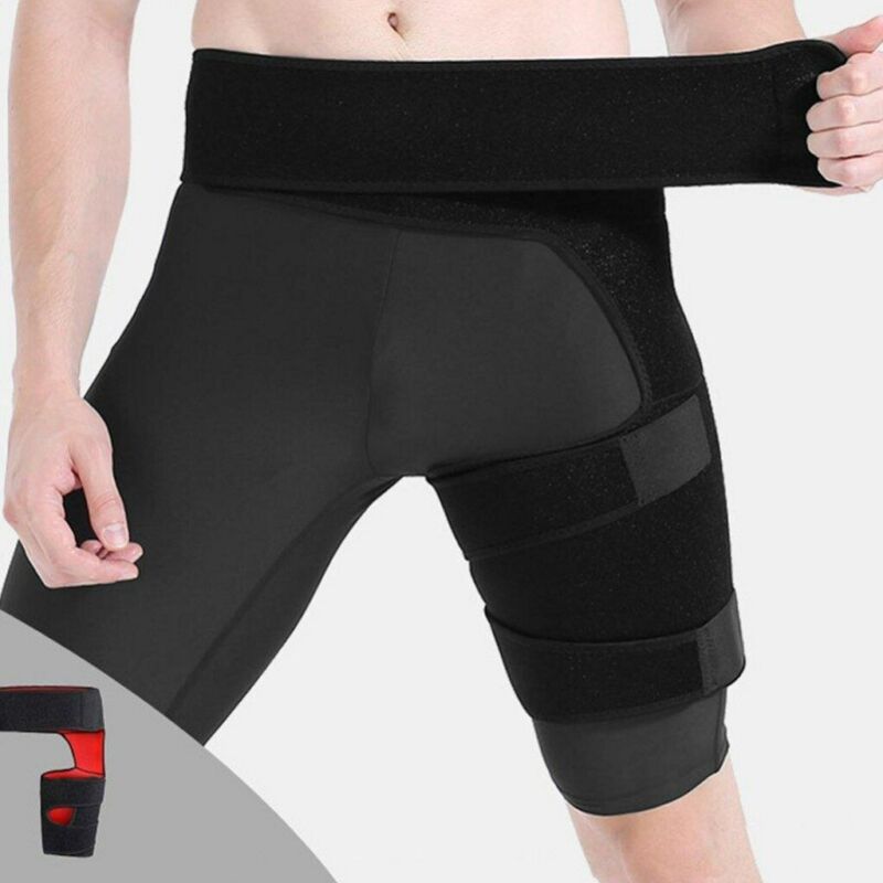 Ortho-Wrap Hip Brace for Sciatica and Groin Strain - Adjustable Compression Support for Hamstring, Labral Tear, and Pelvic Pain Relief
