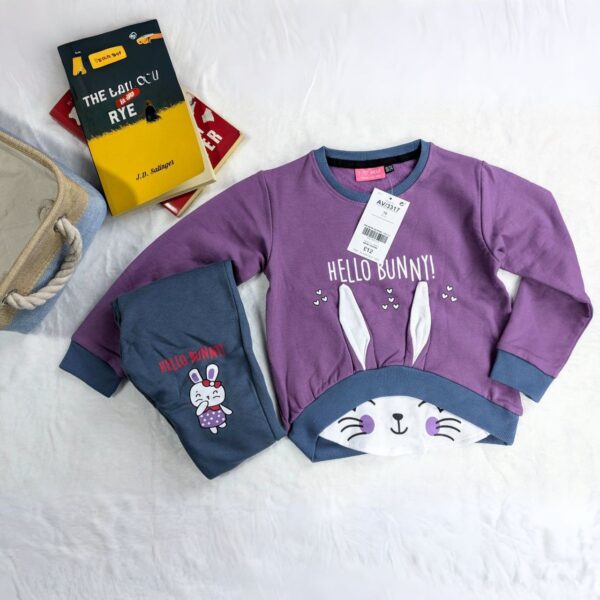 Hello Bunny Sweat Shirt and Pant Set