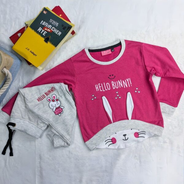 Hello Bunny Sweat Shirt and Pant Set